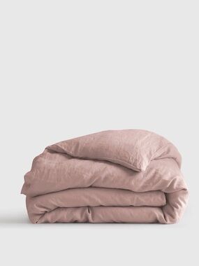 Dusty Mauve King/Cal King European Linen Duvet Cover (ONLY) - Retail $174